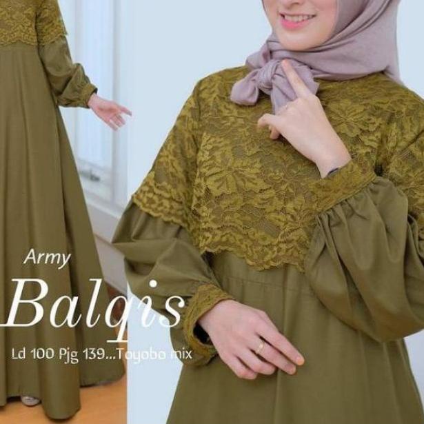 ✧ gamis jumbo brukat ukuran L XL XXL XXXL 4XL ld 140 Balqis/gamis murah/Dress murah/gamis brokat ♘