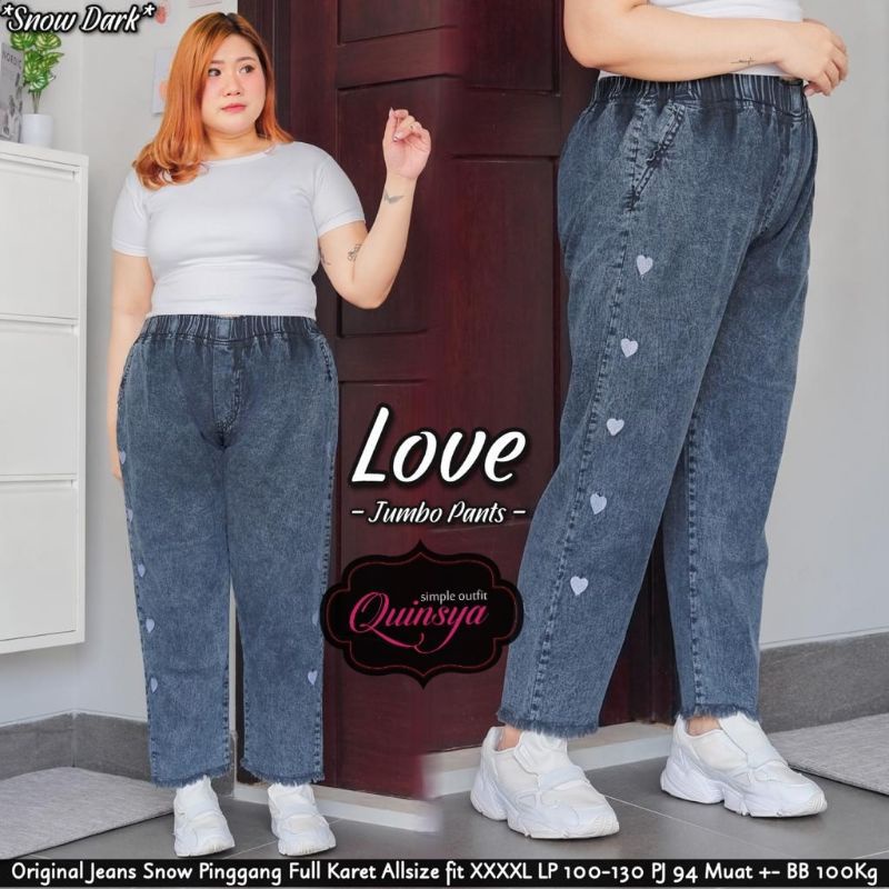 Celana Jeans Super Jumbo Wanita Bella pants