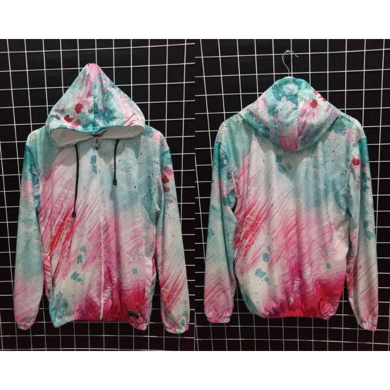 Jaket Sepeda Wanita Jaket Motif Printing/Jaket Goews-motif tie dye