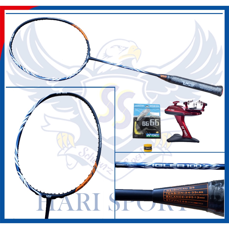 VSE | VENSON ZIGLER 100ZZ | 100ZZ 35LBS Original Raket Badminton Bulutangkis