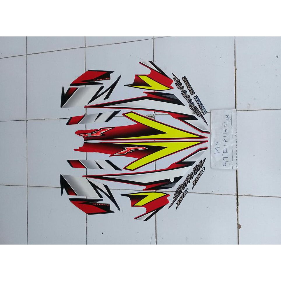 Cutting Stiker Satria Fu 2008 Merah Shopee Indonesia