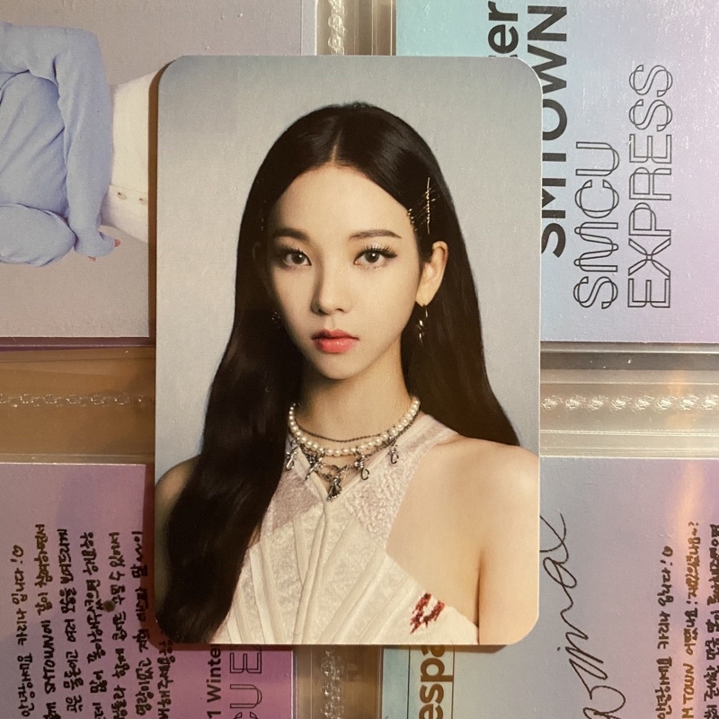 pc karina md sgs savage set sticker photocard aespa album wts