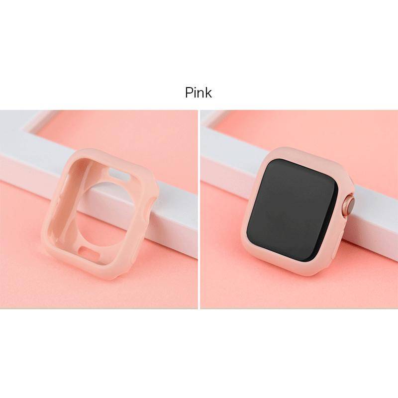 Casing Silikon Apple Watch 7 SE 6 5 4 3 2 1 38MM 40MM 41MM 42MM 44MM 45MM Warna Hitam Bumper