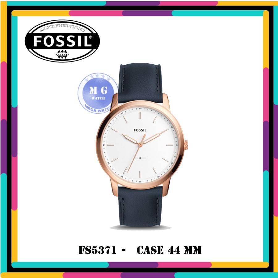 Jam Tangan Pria Fossil Original FS5371 The Minimalist Blue MURAH