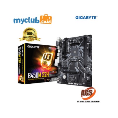 Gigabyte Motherboard B450M S2H Micro ATX Socket AM4 2 x DDR4