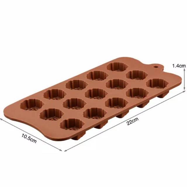 Cetakan Silikon Mawar Coklat Puding Rose Silicone Mold