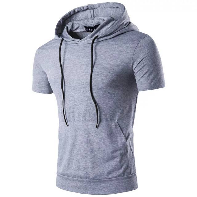 TOTOTAshop.sweater hoodie CAVEL pria,Bahan babyterry premium,lengan pendek