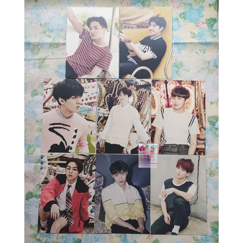 EXO COEX Love Me Right B Version Baekhyun Suho Sehun Kai DO Kyungsoo Xiumin Chen Lay Postcard