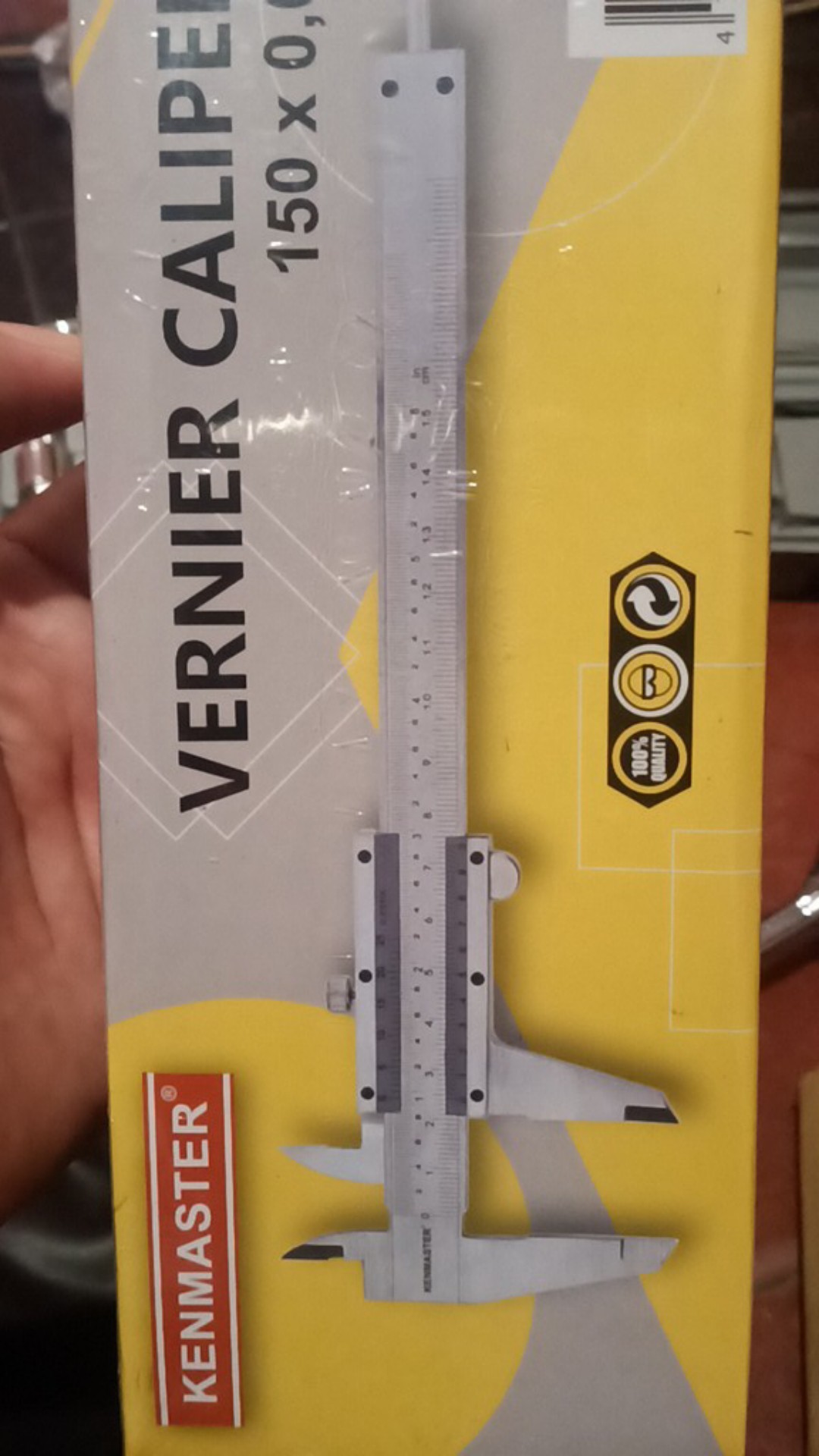 Kenmaster Sigmat Besi Vernier Caliper Jangka Sorong Skekmat 150 Mm