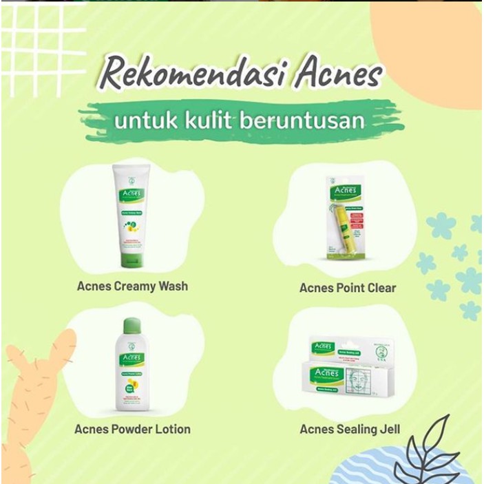 ORIGINAL Acnes Creamy Wash 100gr Banded Sealing Jell 5gr / Anti Acne / Facial Wash / Face Wash / Sabun Muka Anti Jerawat / LEDI MART