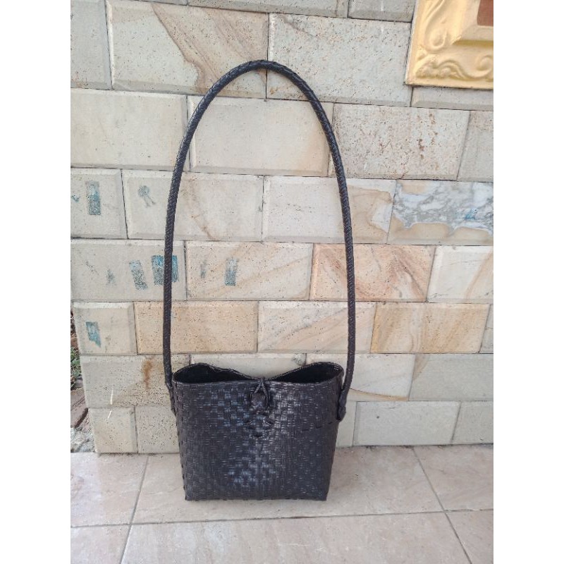 Tas Anyaman Plastik Jaly Size XS Tali Selempang