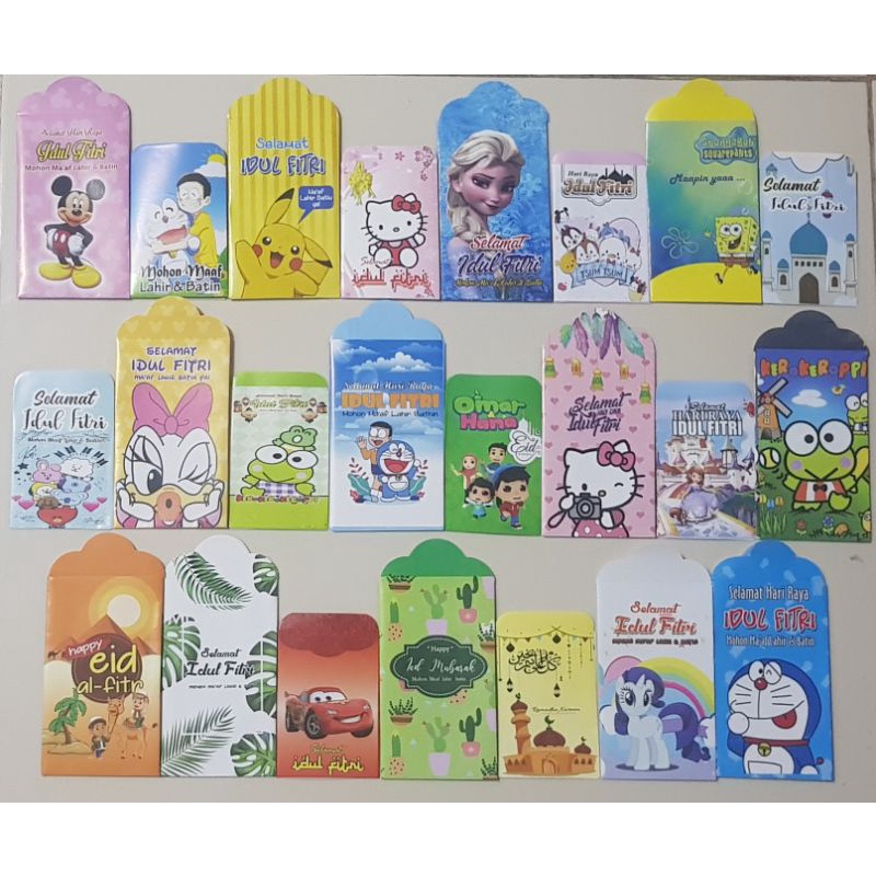 

AMPLOP LEBARAN KARAKTER, 1 PAK ISI KECIL 10PCS, BESAR 7PCS