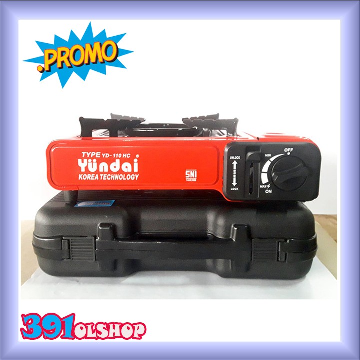 Kompor Portable Yundai Kompor Gas Portable 2in1 Api Biru