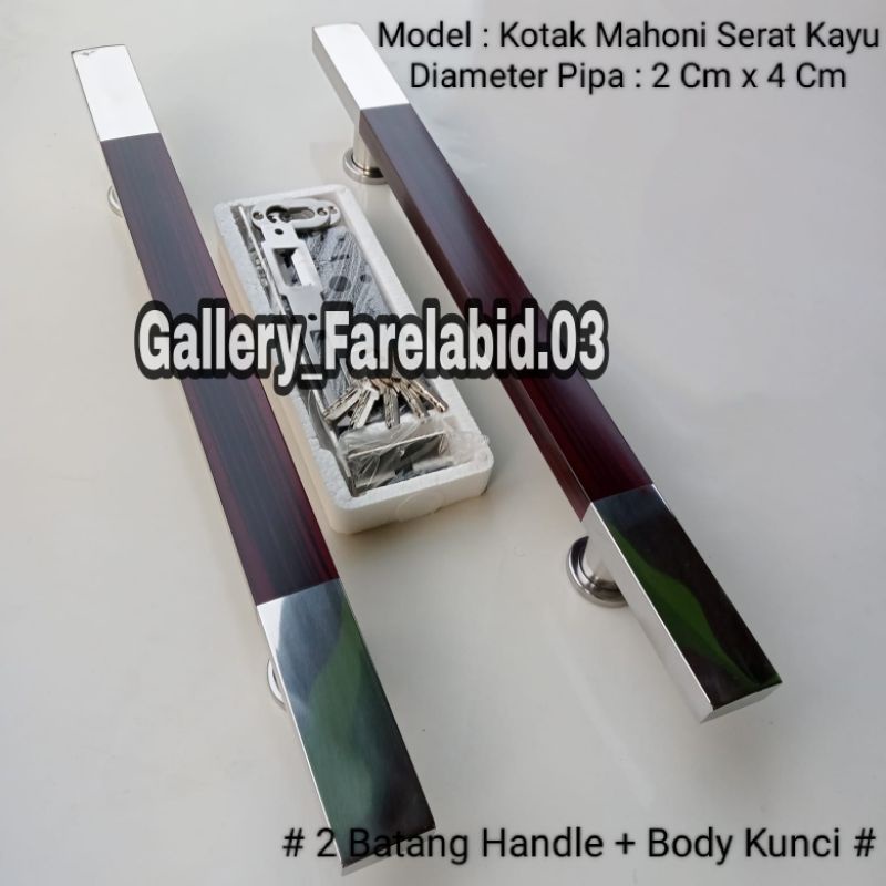 80 Cm Handle Pintu Rumah Stainless Steel Kotak 60 Cm Set Body Kunci Gagang Pintu Rumah Modern 45 Cm Set Bodi Pelor Pegangan Pintu Kupu Tarung Besar Tarikan Pintu Rumah Utama Minimalis