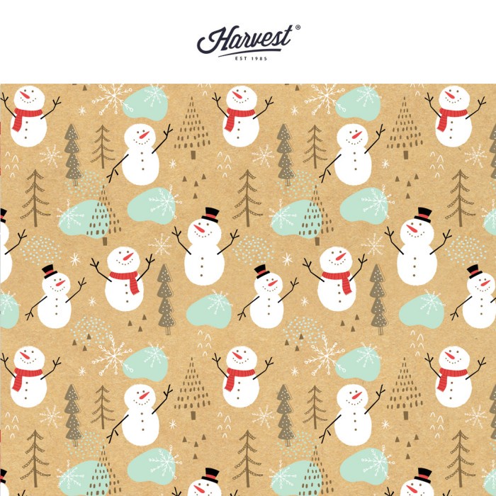 

Kertas Kado Natal Harvest / Wrapping Paper Xmas Shining - Snowman