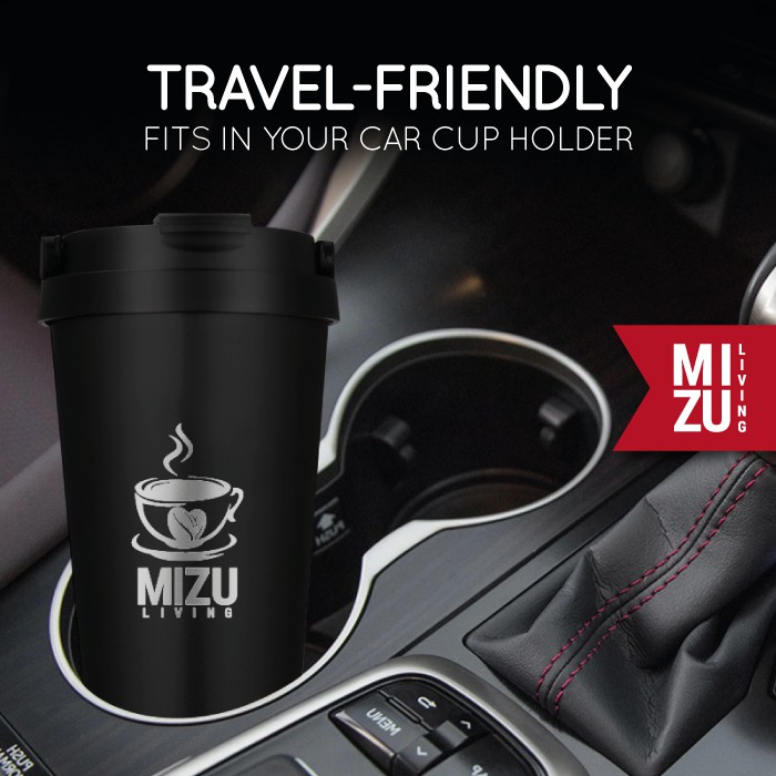 MIZU COFFEE IS LIFE Coffee Tumbler 500ml Thermos Mug Hot & Cold Stainless Steel Cup BPA-Free-3