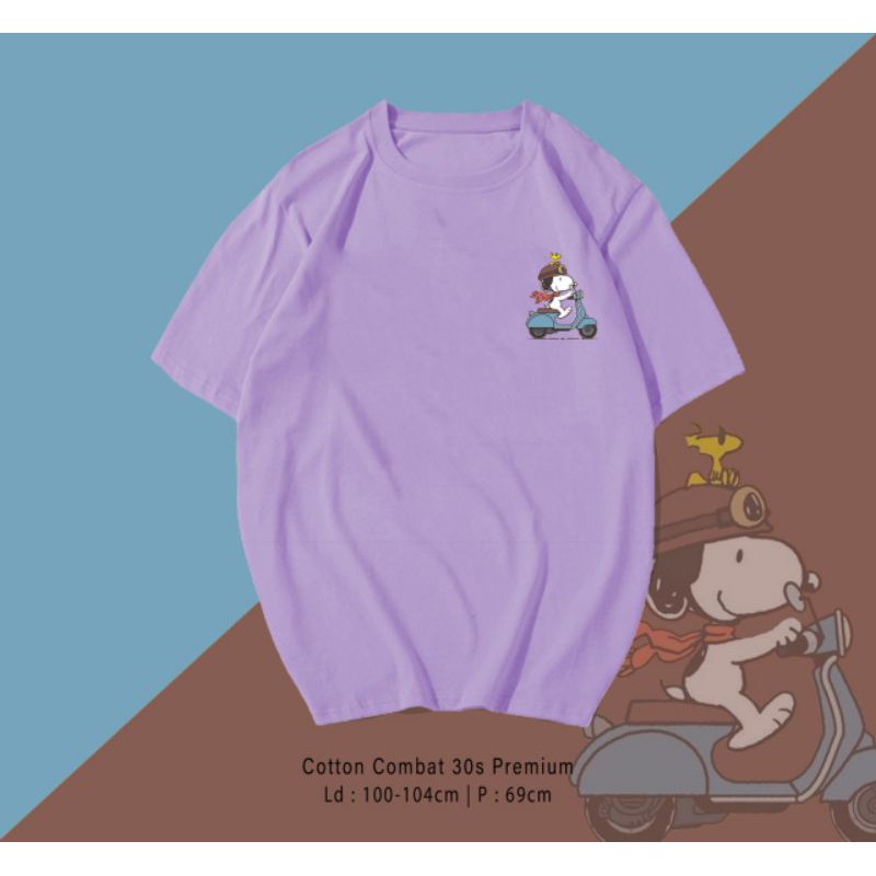 T-SHIRT / TUMBLR SNOOPY VESPA PREMIUM OVERSIZE