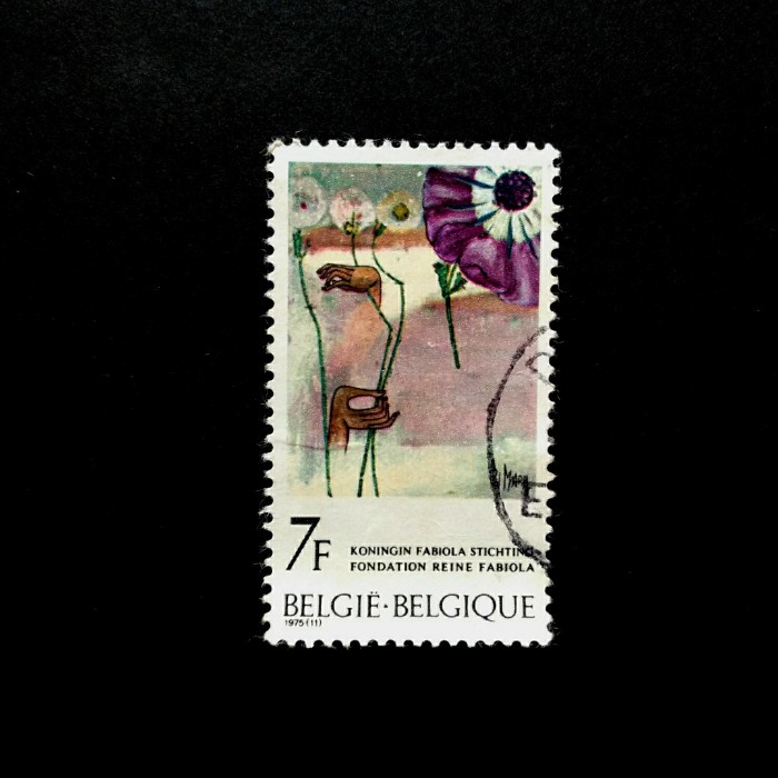 

Prangko Belgia Queen Fabiola foundation.