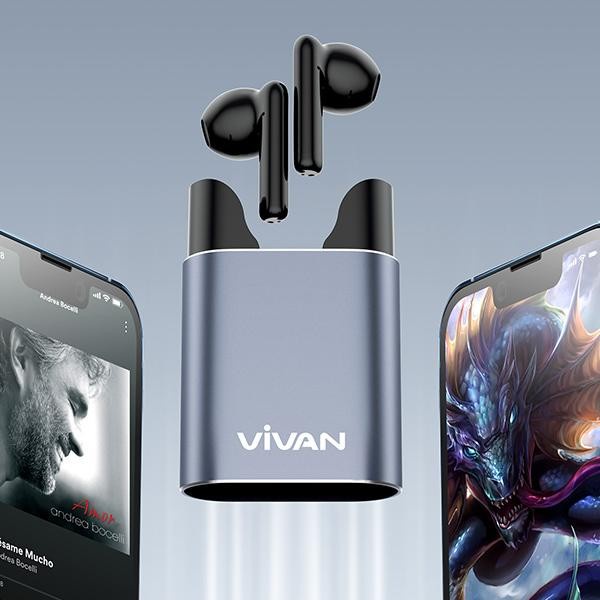 Vivan Life 100 Wireless Bluetooth Earbuds TWS Headsets Low Latency