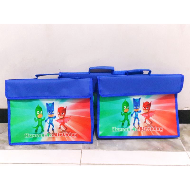 Tas folder bag souvenir gambar printing castem. Free desain gambar