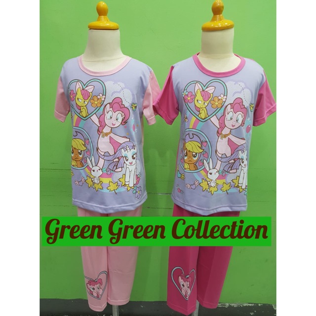 Piyama Kaos Anak Premium My Little Pony Fanta/Soft Pink