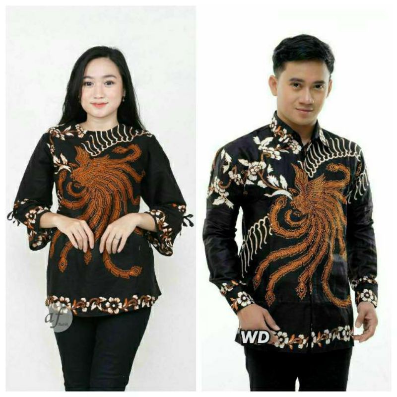 COUPLE KEMEJA BATIK DAN BLOUS MOTIF AHY