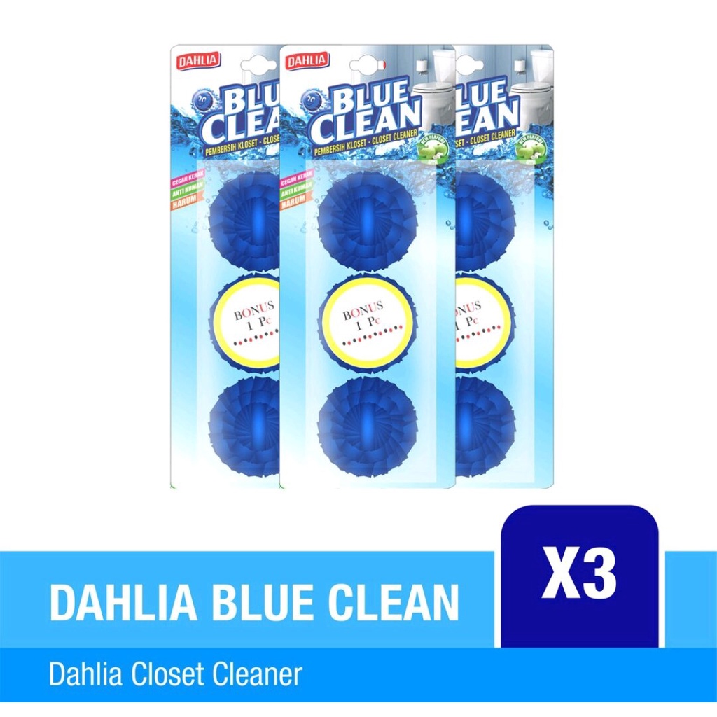 Dahlia blue clean isi 3/ pembersih kloset isi 3