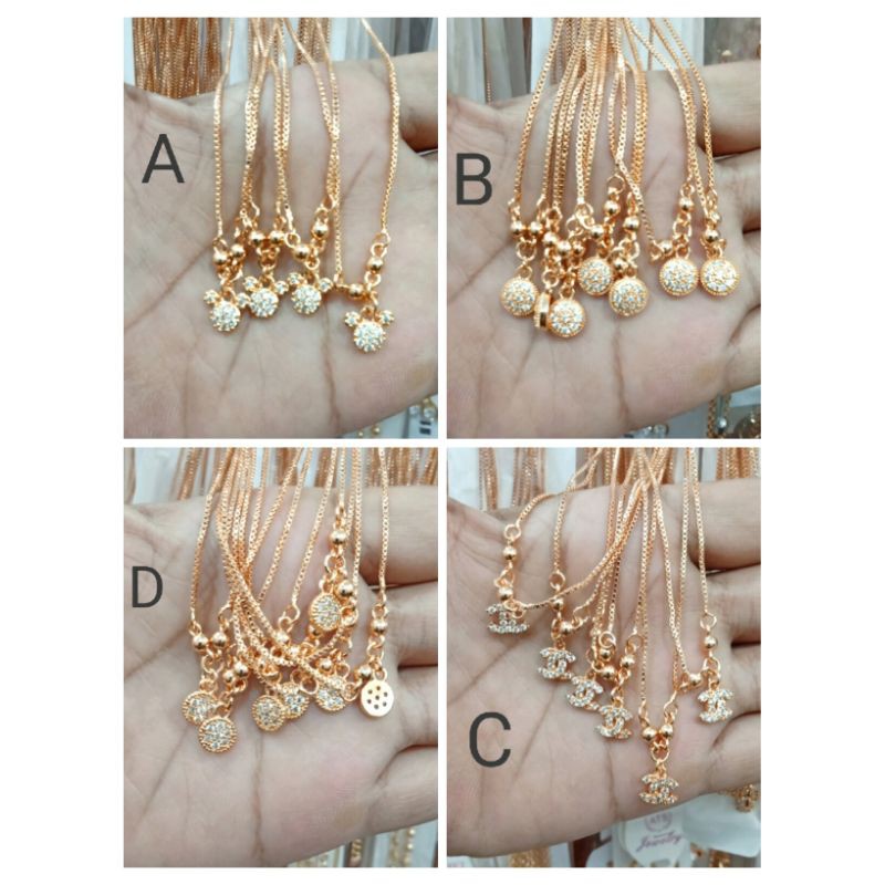 C014 kalung xuping anak anak lapis emas dgn mata zircon