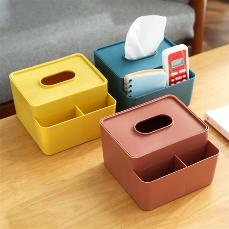 SS.id Tempat tissue /Tempat Tisu 2in1 / Kotak tissue organizer.