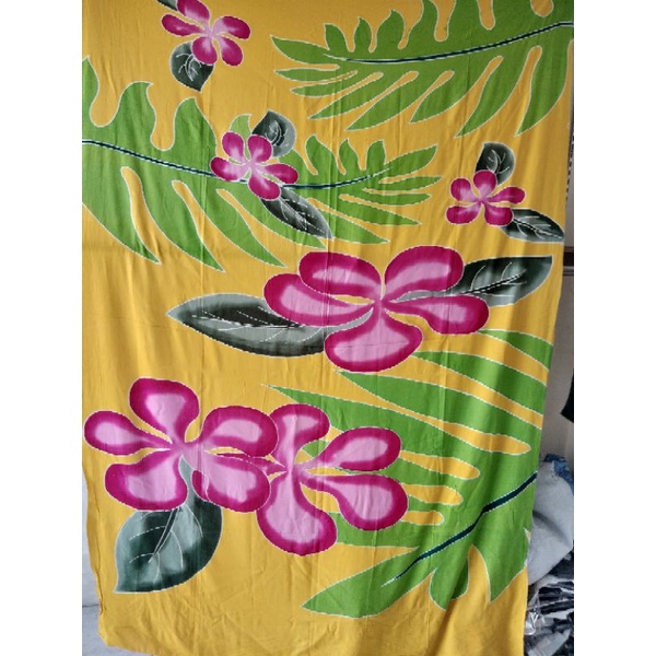 kain pantai lukis tangan halus tebal adem panjang 2M