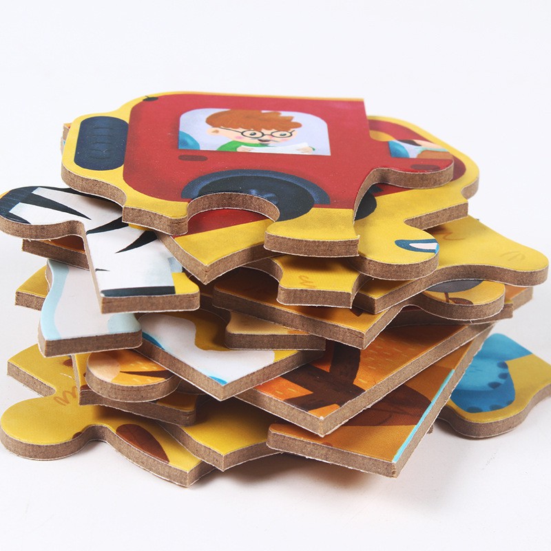 TweedyToys - 4 in 1 Grow Up Jigsaw Puzzle - Puzzle Kayu 4 in 1 Lucu