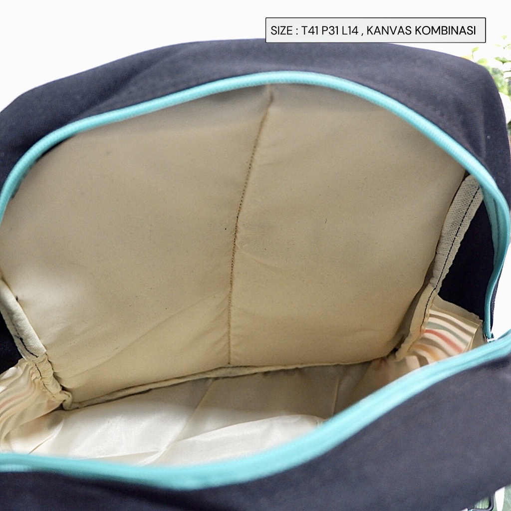 FREE ONGKIR RANSEL WANITA DUA WARNA kain KANVAS TERBARU TERMURAH POPULER SEMARANG TAS BACKPACK MURAH