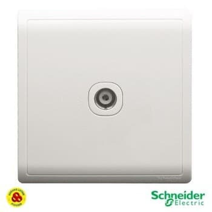 OUTLET TV PIENO E8231TV_WE 1G 75OHM WHITE SCHNEIDER