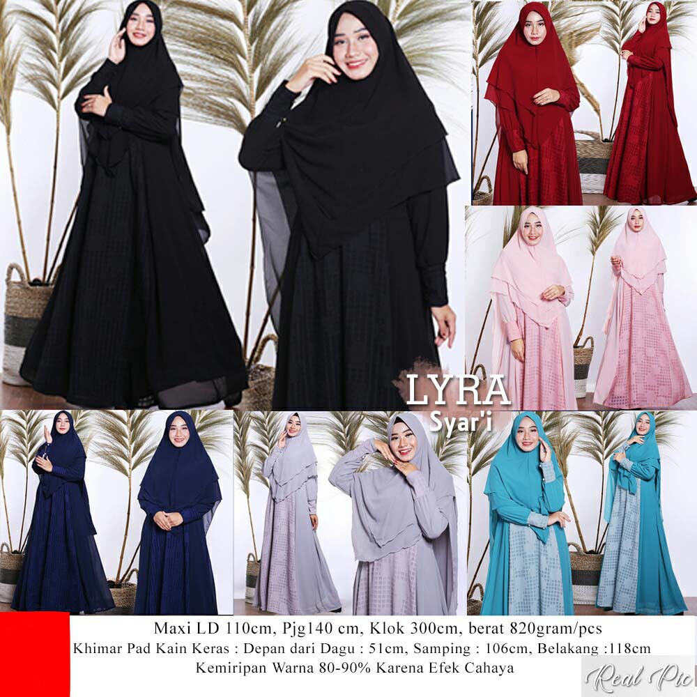 GAMIS SYARI BAHAN CERUTI LYRA