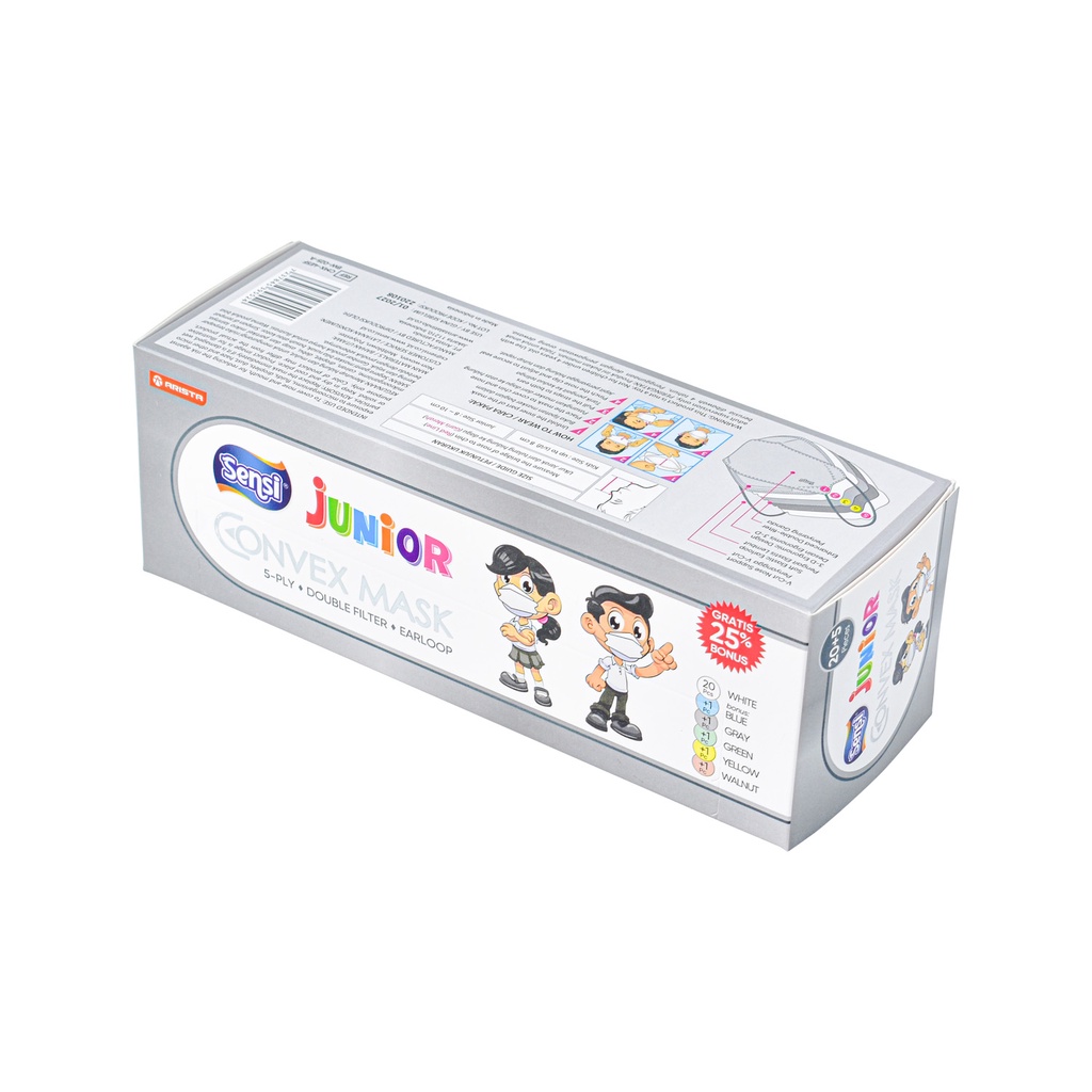 MASKER SENSI CONVEX JUNIOR KIDS ANAK . MASKER SENSI KF 94 UNTUK ANAK