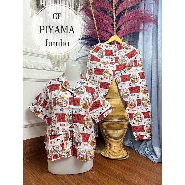 BAJU TIDUR CP PIYAMA 4L MOTIF BUNGA / PIYAMA MOTIF BUNGA / BAJU TIDUR BUNGA MURAH /PIYAMA CP MURAH-ZR #12