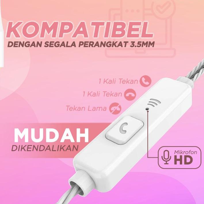 ❁ Zhfu Radea Premium Earphone Headset Handsfree Ultra Bass ❃