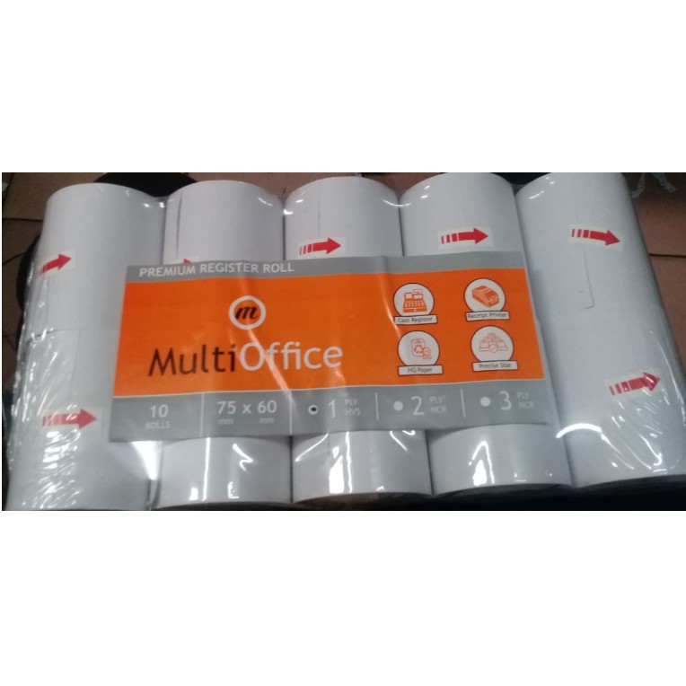 

Kertas Struk 75 X 60 Multi Office 1 Ply