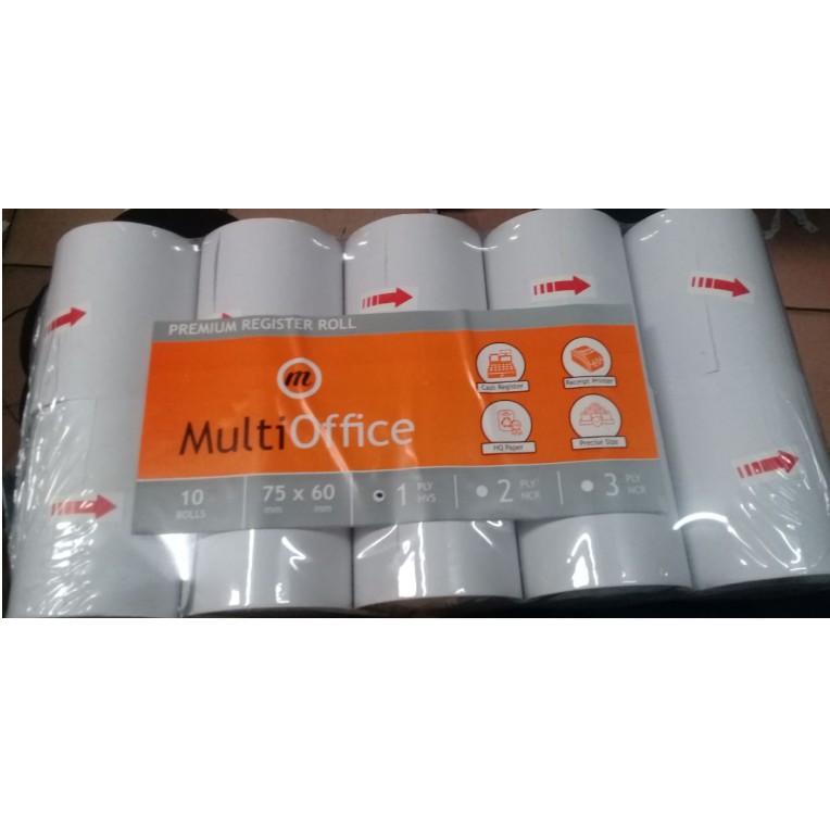 Kertas Struk 75 X 60 Multi Office 1 Ply