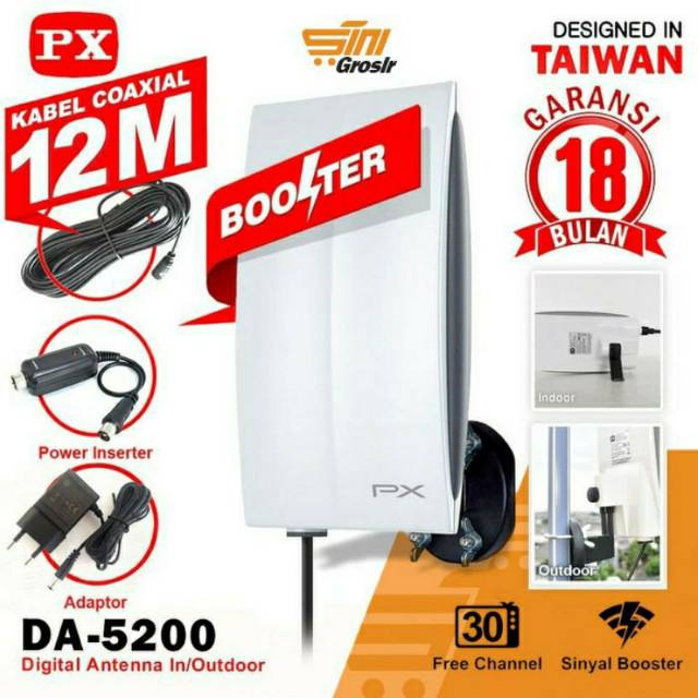 Antena TV digital BOOSTER indoor outdoor PX DA 5200