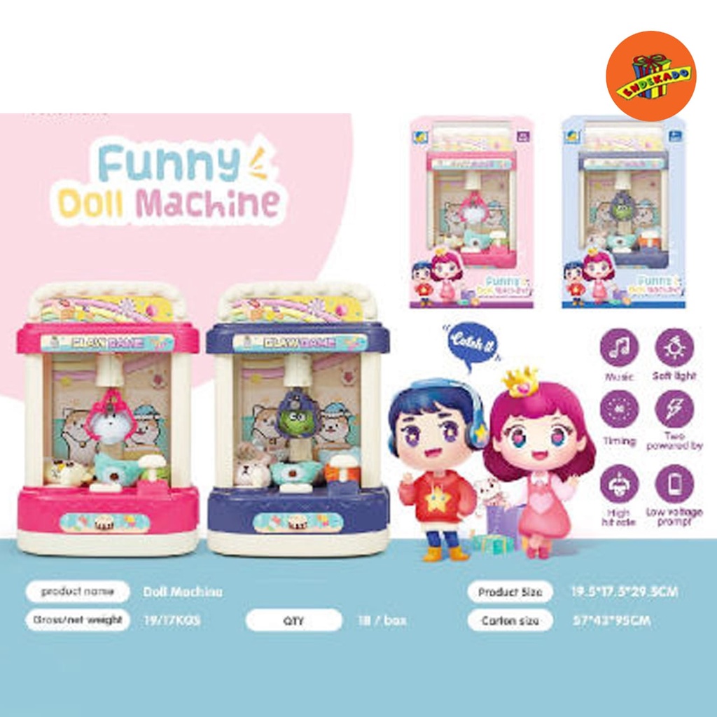 MAKASSAR! FUNNY DOLL MACHINE - Mainan Mesin Capit