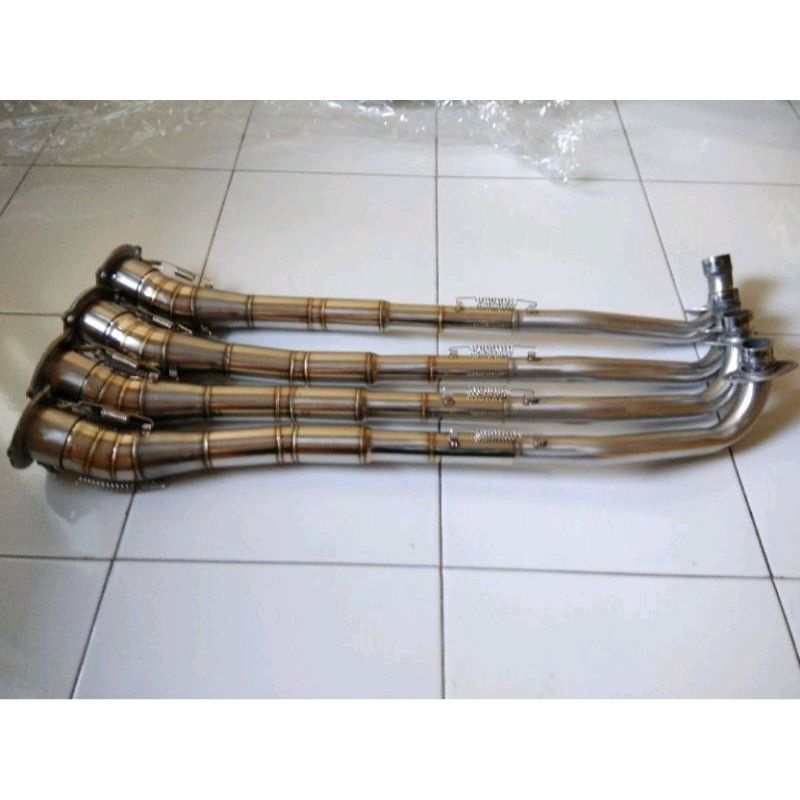 Leher knalpot Supra125 dengan adaptor sambungan only