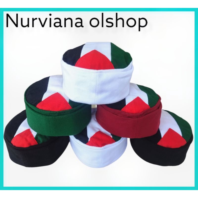 peci songkok kopiah maiyah/peci mesir/peci maiyah palestina/peci mesir lipat/peci maiyah palestina