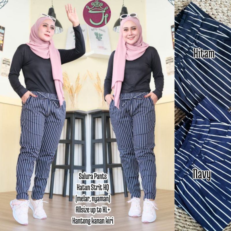 Celana katun stretch (XXL) MOTIF //CKS37-6