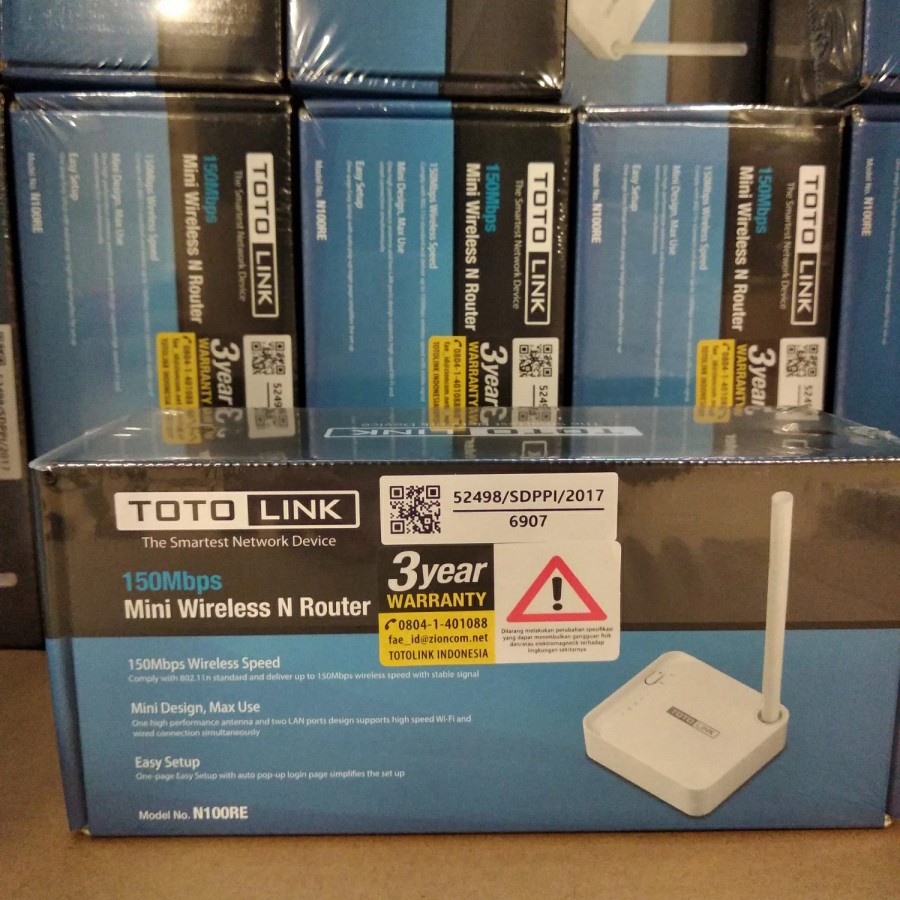 Totolink N100RE Mini Wireless n Router 150Mbps 2 Lan Port