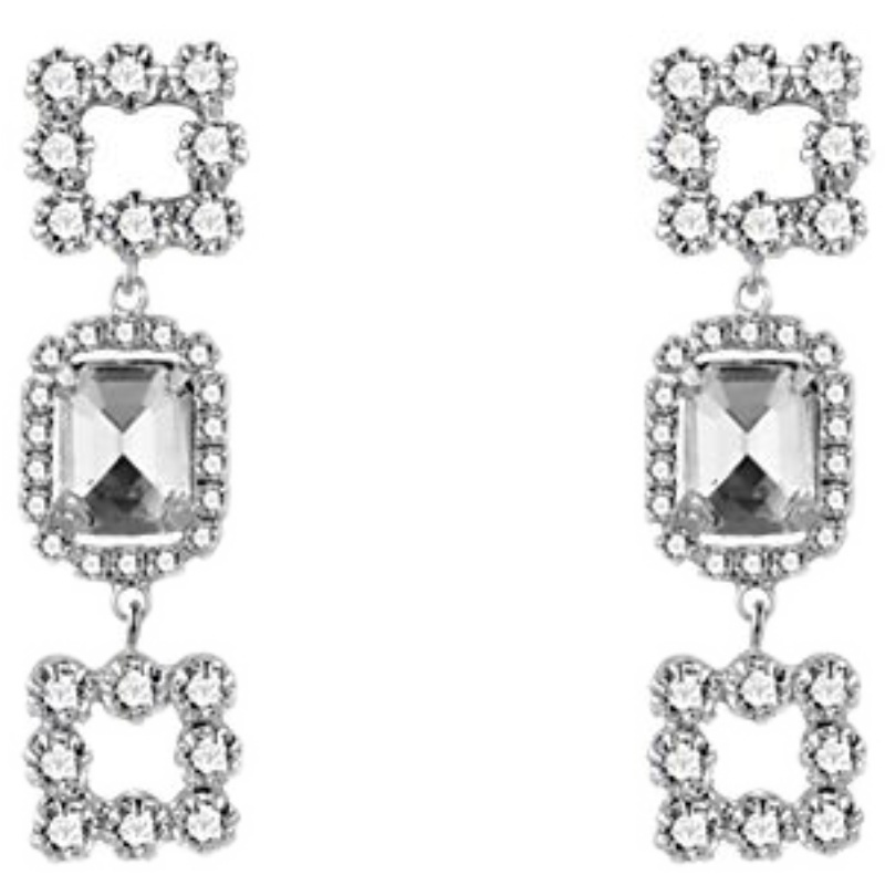Anting Tusuk Gantung Temperament Desain Rumbai Hias Berlian Gaya Mewah Ringan Untuk Wanita