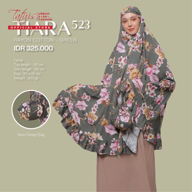 MUKENA TATUIS TIARA 523 SERIES DEWASA REGULER KATUN RAYON