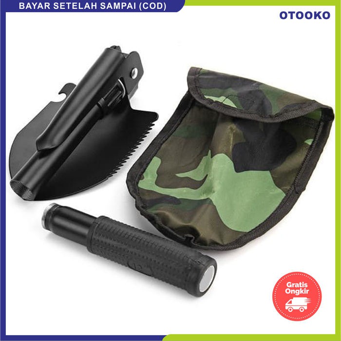 Sekop Cangkul Pacul Gergaji Mini Lipat Portable Shovel Kemah Berkebun