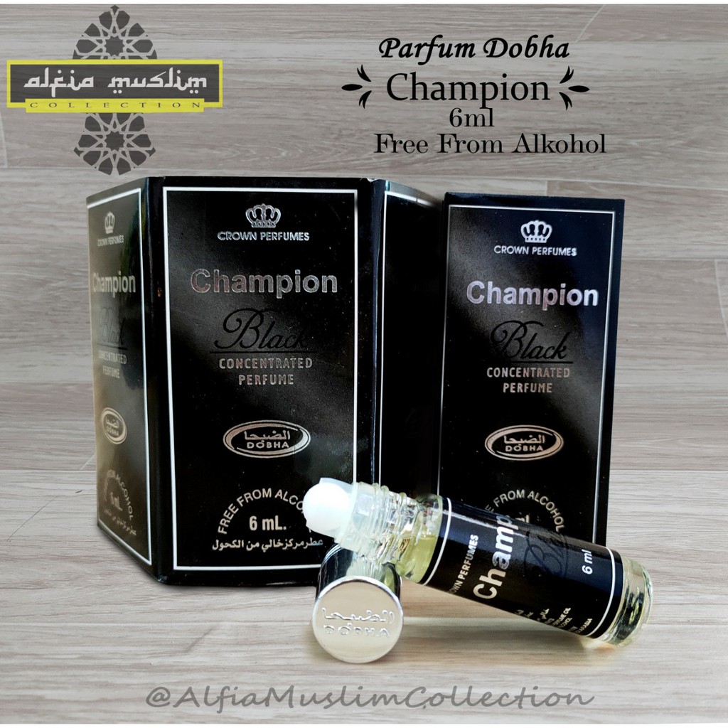 Parfum Dobha Champion Black 6 Ml 1 Bok Isi 6 Pcs