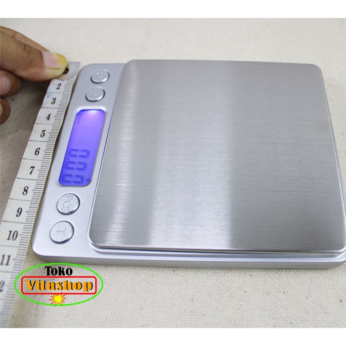 Timbangan Emas Digital 500g/0.01g Scale Alat Timbang Permata Silver